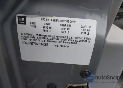 2006 Cadillac Cts Standard из США, поврежденный, VIN 1G6DP577460144062